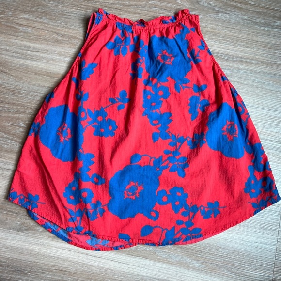 Velvet by Graham & Spencer Red and blue Floral Tank Top Size Large cotton - Picture 4 of 7